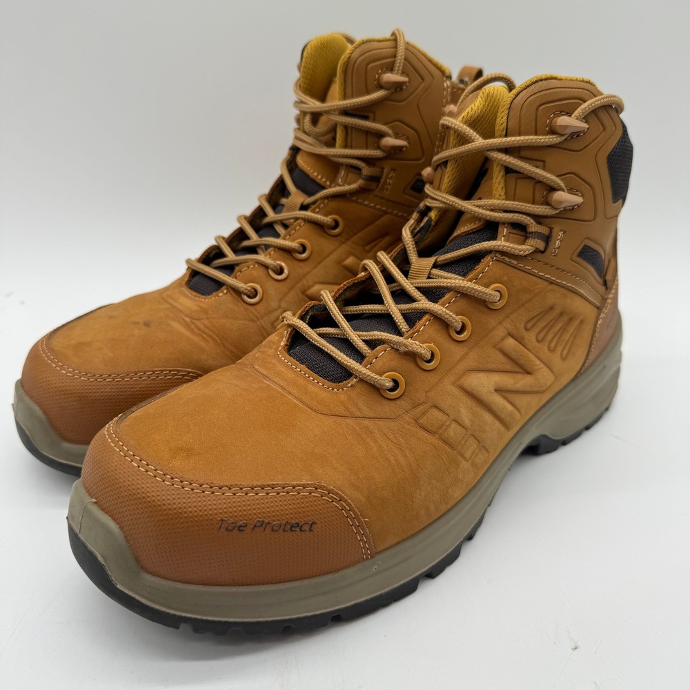New Balance Calibre Men's 9.5 2E Wide Composite Toe EH Work Boots Brown